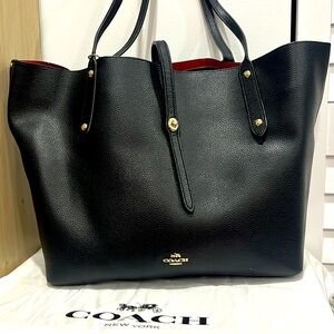 Coach Black Leather tote